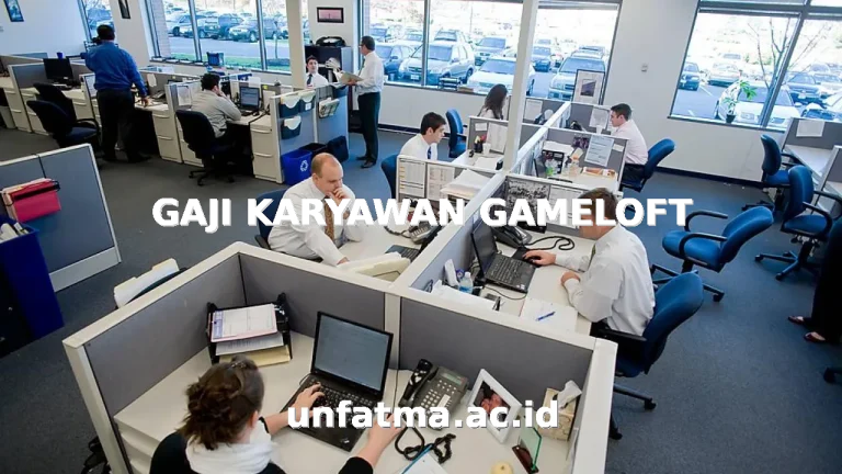 GAJI KARYAWAN GAMELOFT