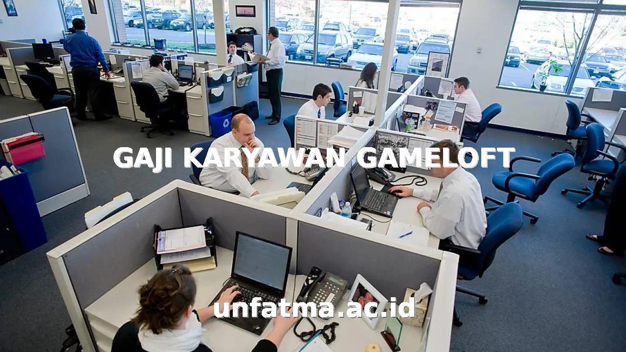 GAJI KARYAWAN GAMELOFT
