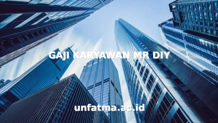 GAJI KARYAWAN MR DIY