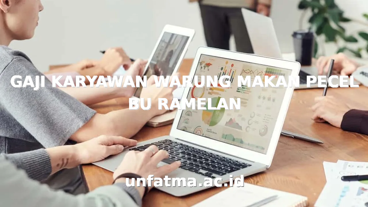GAJI KARYAWAN WARUNG MAKAN PECEL BU RAMELAN