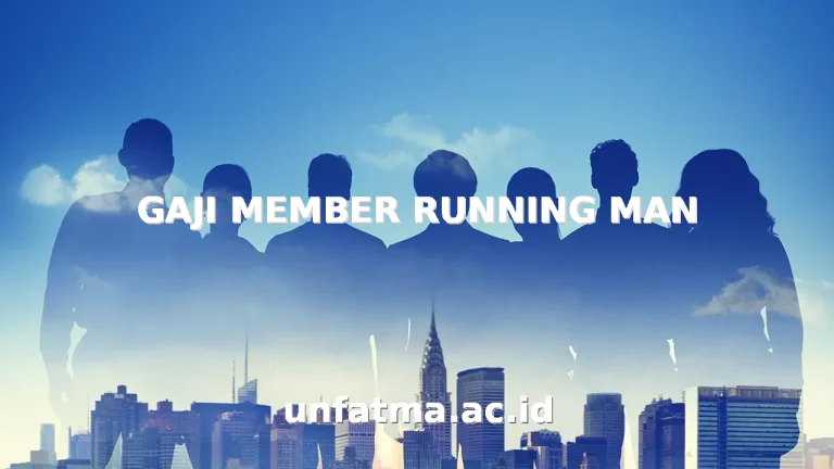 GAJI MEMBER RUNNING MAN